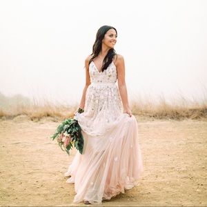 Needle & Thread Pink Ombré Gown